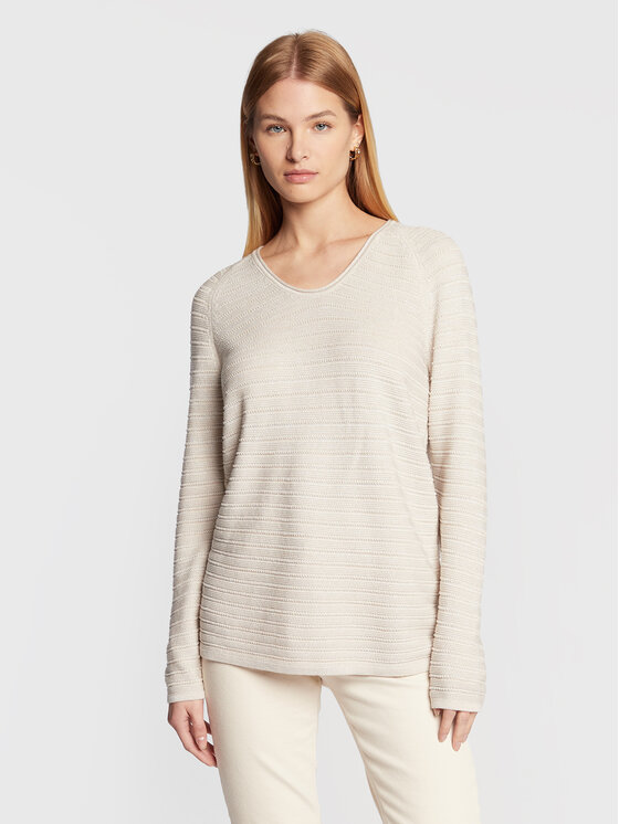 Olsen Pulover Henny 11003936 Bej Regular Fit