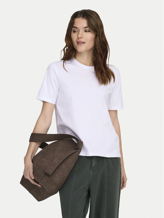 ONLY ONLY Tricou Freja 15367970 Alb Regular Fit