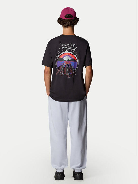 The North Face The North Face T-krekls Unisex SS Never Stop NF0A8C3A Melns Relaxed Fit