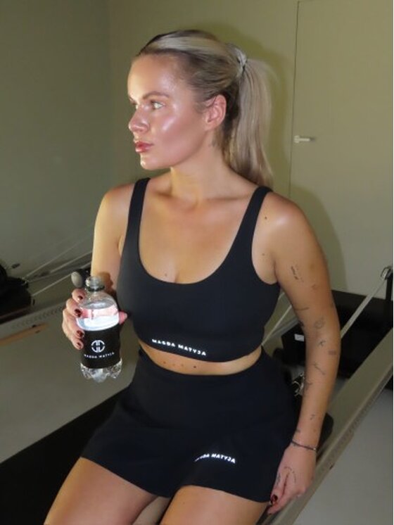 Magda Matyja Magda Matyja Bluzka SPORTY TOP Czarny Active Fit