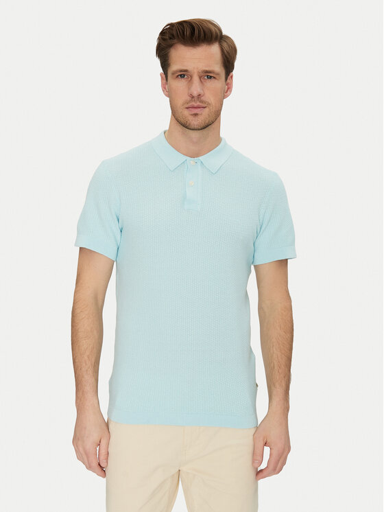 Blend Blend Polokošile 20718361 Tyrkysová Regular Fit