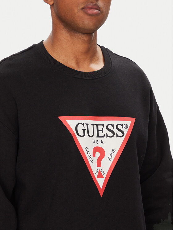 Guess Jeans Guess Jeans Mikina M4YQ21 K9V31 Čierna Oversize