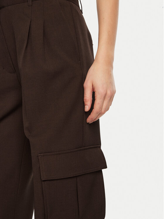 Guess Guess Pantaloni di tessuto W5RB41 WGX02 Marrone Regular Fit