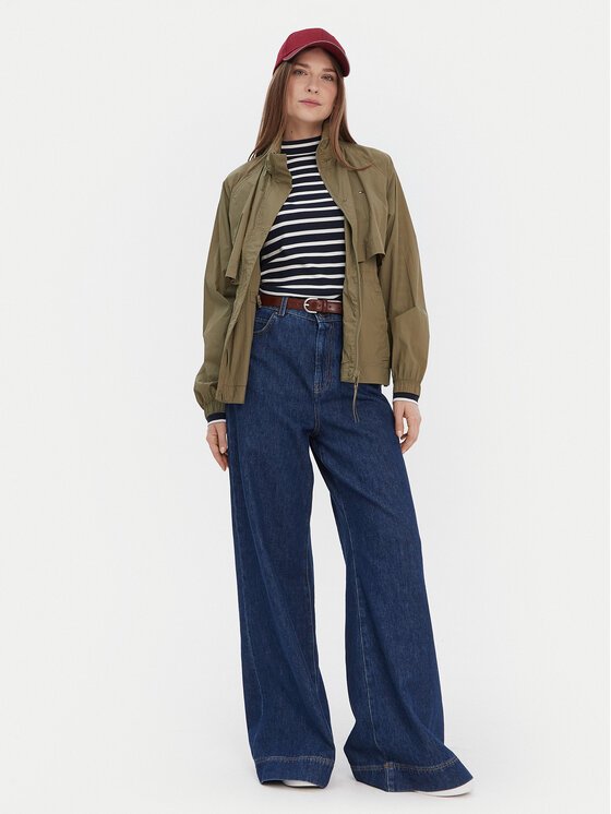 Tommy Hilfiger Tommy Hilfiger Вітровка WW0WW46444 Хакі Relaxed Fit