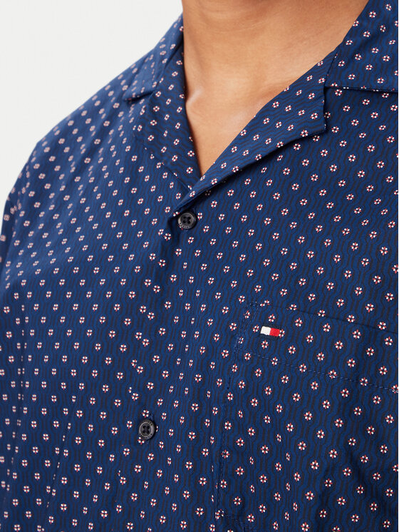 Tommy Hilfiger Tommy Hilfiger Pidžama UM0UM04026 Tumši zils Relaxed Fit