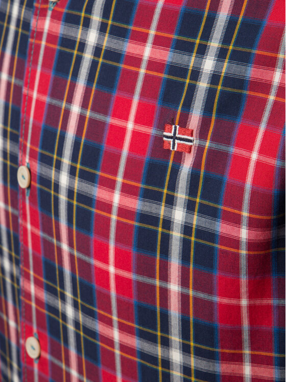 Napapijri Napapijri Camicia Goayo N0YITV1 Rosso Regular Fit