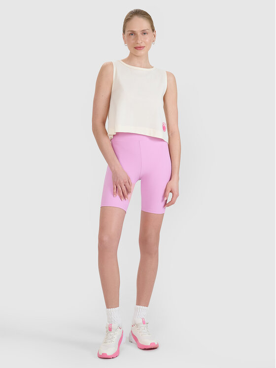 4F 4F Szorty sportowe MIDSHOP TEXTILE Różowy Slim Fit