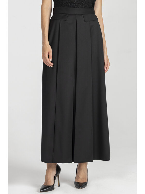 Deni Cler Milano Deni Cler Milano Spódnica maxi W-DC-7061-E5-K3-90-1 Czarny A-Line Fit