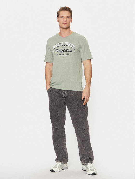 Jack & Jones Jack & Jones Póló Logo 12268267 Zöld Standard Fit