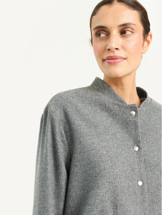 KMX KMX Marynarka 108160017 Szary Straight Fit