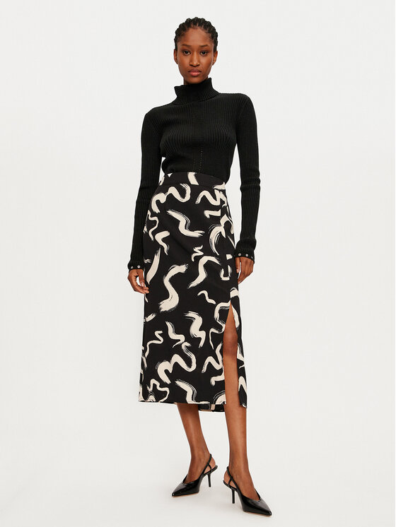 ONLY ONLY Midi szoknya Nova 15331905 Fekete Regular Fit