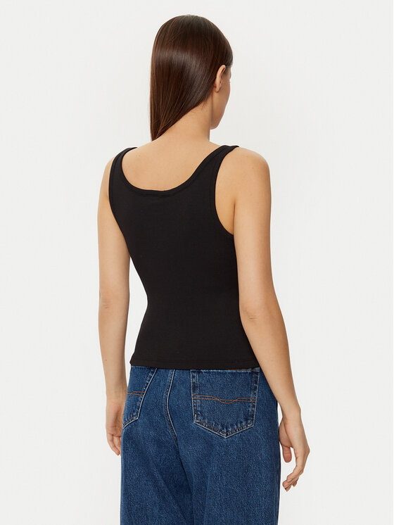 Tommy Jeans Tommy Jeans Top DW0DW19492 Schwarz Slim Fit
