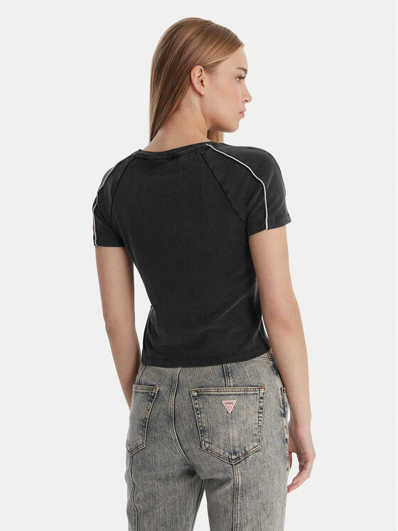 Guess Guess Tricou W6RI39 KCBF1 Gri Regular Fit