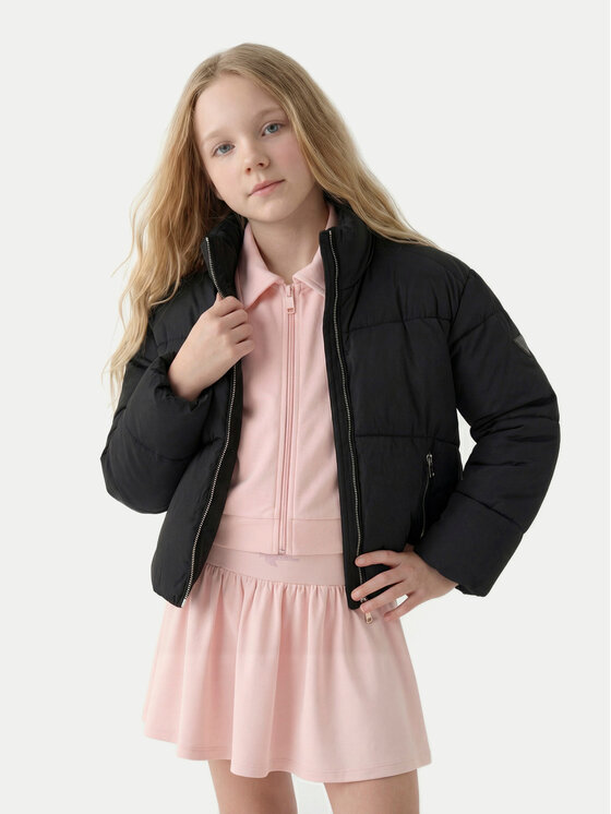 Guess Guess Μπουφάν χειμωνιάτικο J6BL22 W4076 Μαύρο Oversize