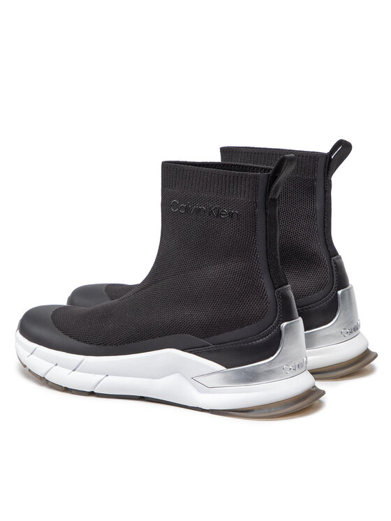 Calvin Klein Calvin Klein Αθλητικά Sock Boot - Knit HW0HW01177 Μαύρο