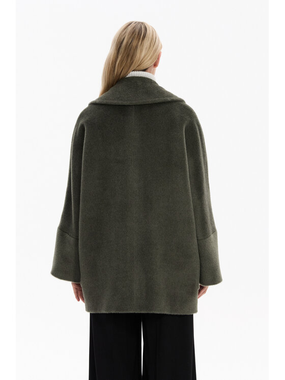Deni Cler Milano Deni Cler Milano Kurtka przejściowa W-DC-9063-F5-A3-49-1 Zielony Oversize