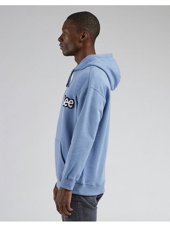 Lee Lee Felpa LOOSE HOODIE Blu Loose Fit