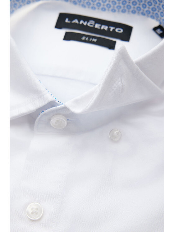 Lancerto Lancerto Koszula Rachel 4 KO073123000010 Biały Slim Fit