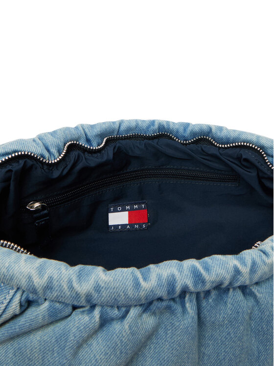 Tommy Hilfiger Tommy Hilfiger Geantă Tjw Icon Charms Denim Hobo AW0AW19259 Albastru