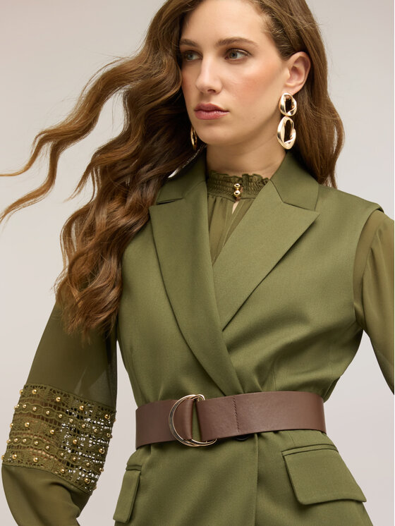 Motivi Motivi Giacca di transizione L003Q000064N035 Verde Regular Fit