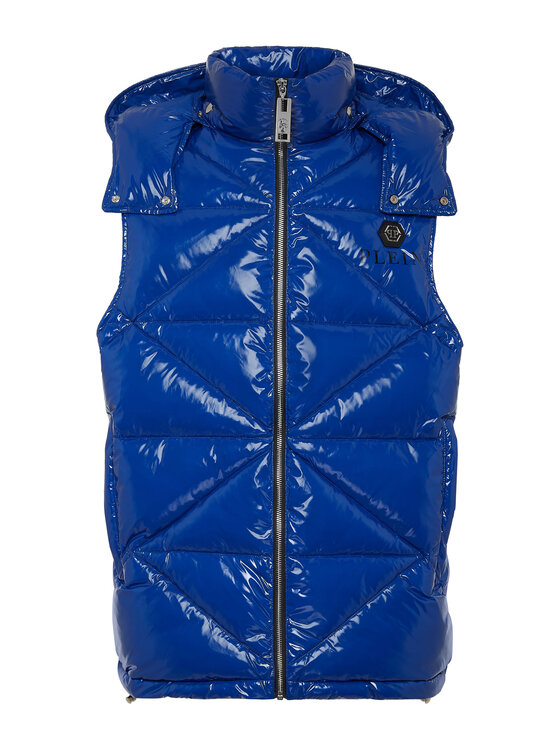 PHILIPP PLEIN PHILIPP PLEIN Kurtka puchowa 61 Błękitny Regular Fit