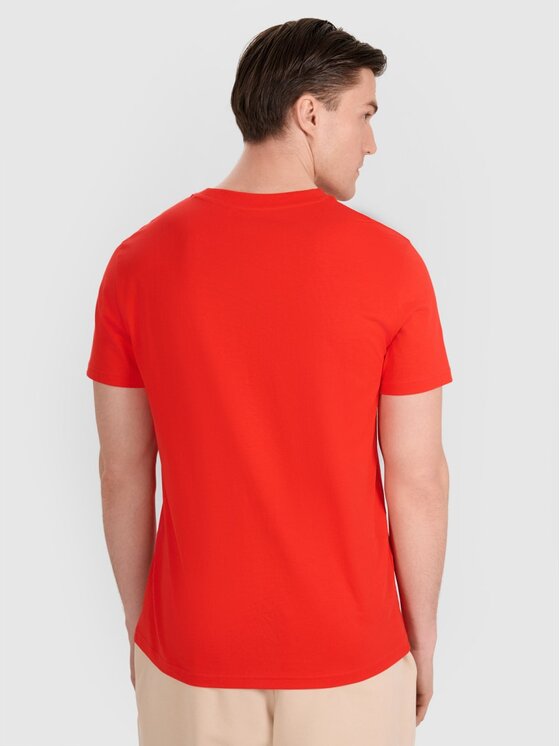 4F 4F T-shirt 4FRAW25TTSHM3319-62S Rosso Regular Fit