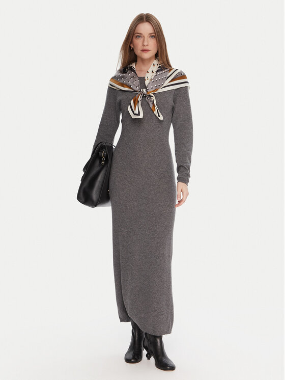 Kontatto Kontatto Vestito di maglia 3M0964C Grigio Slim Fit