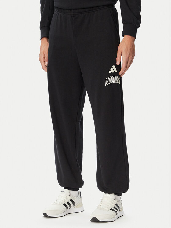 adidas Pantaloni trening Seasonal Essentials Collegiate French Terry Cuffed KF4264 Negru Regular Fit