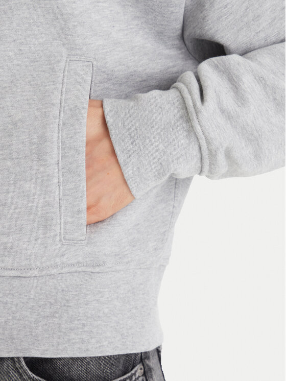 Calvin Klein Jeans Calvin Klein Jeans Mikina Monogram LV047F208G Sivá Relaxed Fit