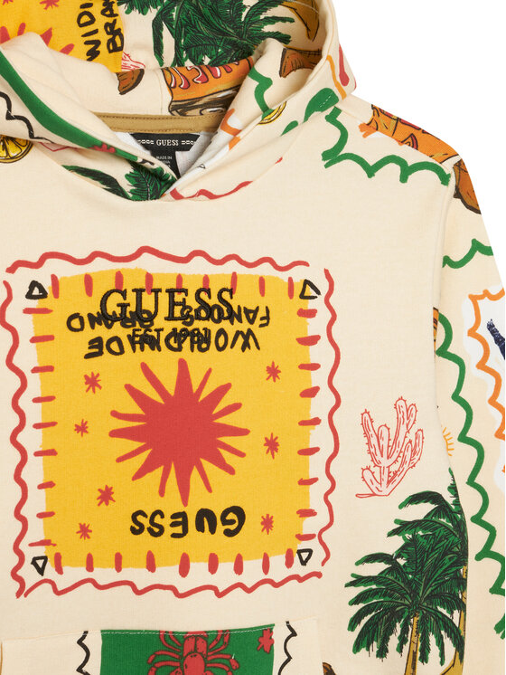 Guess Guess Суитшърт L6GQ03 KA6R4 Бежов Regular Fit