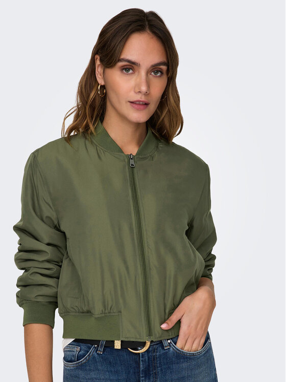 ONLY ONLY Bomber striukė Alma 15315820 Žalia Regular Fit