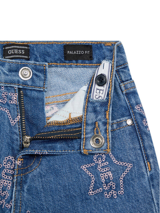 Guess Guess Jeansy K6RA06 D45E0 Niebieski Regular Fit