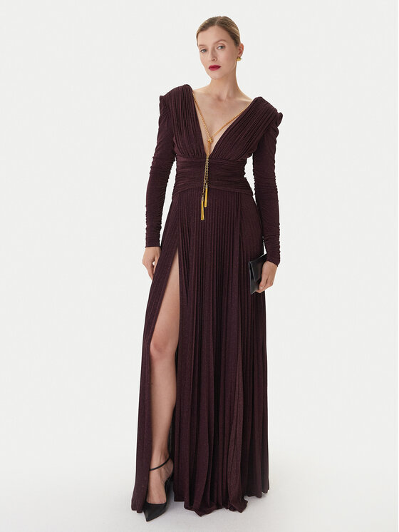 Elisabetta Franchi Elisabetta Franchi Rochie de seară AB-R40-57E2-V850 Vișiniu Regular Fit