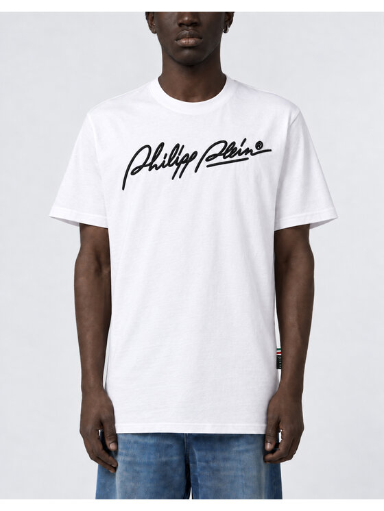 PHILIPP PLEIN PHILIPP PLEIN T-Shirt 31296 Biały Regular Fit