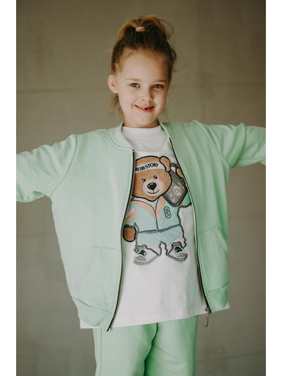 Bejbi Story Bejbi Story T-Shirt T-shirt oversize Funky Teddy Écru Oversize