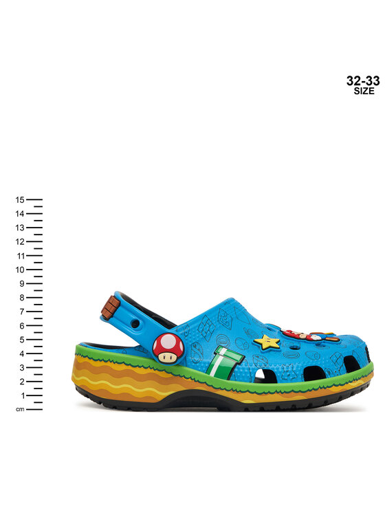 Crocs Crocs Klapki Super Mario Core Classic Clog 212139 Kolorowy