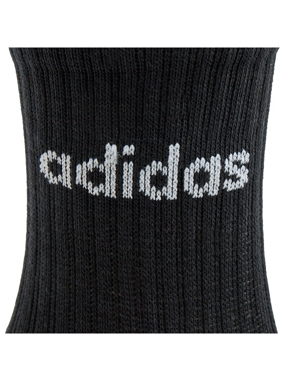 adidas adidas Дълги чорапи unisex Linear Crew Cushioned Socks 3 Pairs IC1301 Черен