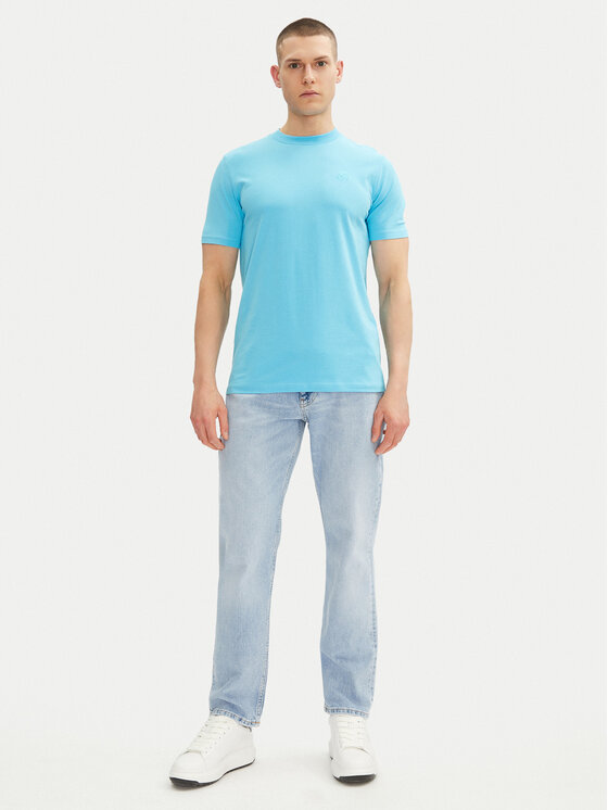 KARL LAGERFELD KARL LAGERFELD Tričko 755750 552221 Tyrkysová Regular Fit