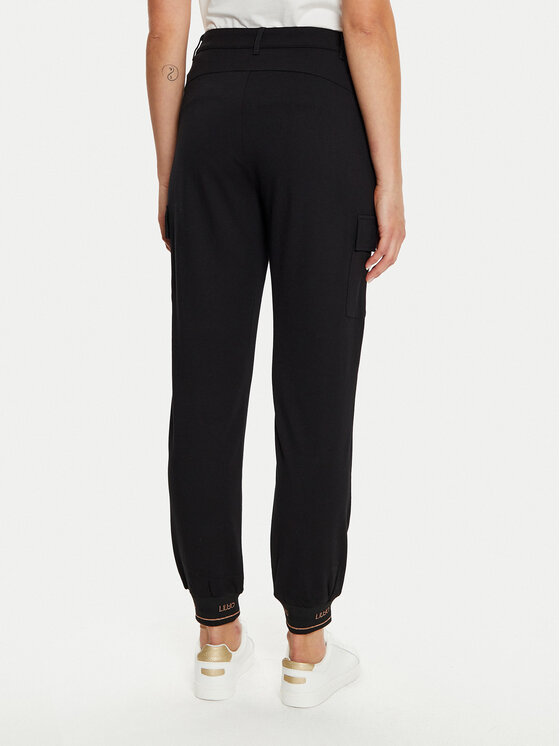 Liu Jo Sport Liu Jo Sport Spodnie materiałowe TF4279 J6182 Czarny Regular Fit