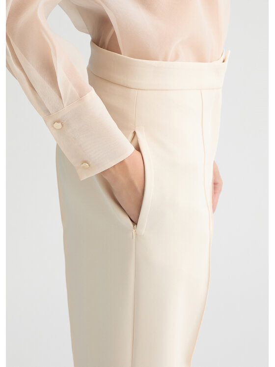 Liu Jo Liu Jo Pantaloni di tessuto CA5076T2527X0659 Bianco Regular Fit