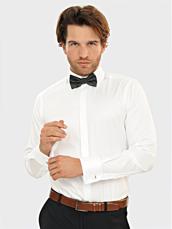 Evenemen Evenemen Koszula Duka S Biały Slim Fit