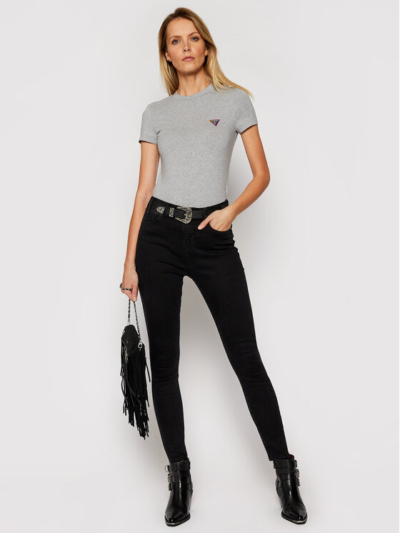 Guess Džinsai Skinny Fit Ultimate W1RA94 D4B22 Juoda Skinny Fit • Modivo.lt