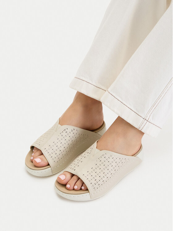 Go Soft Go Soft Pantoletten CEO-R26SS02248 Beige