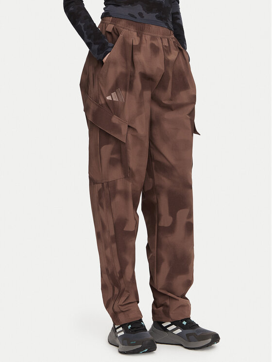 adidas Outdoor панталони Terrex Xploric Clima365 KH2594 Кафяв Loose Fit