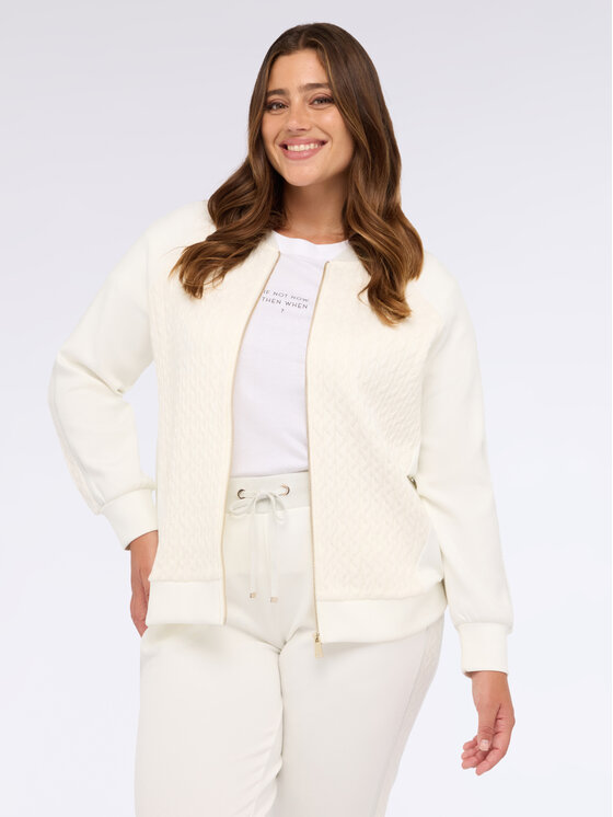 Fiorella Rubino Fiorella Rubino Bluza G824L008617N011 Biały Regular Fit