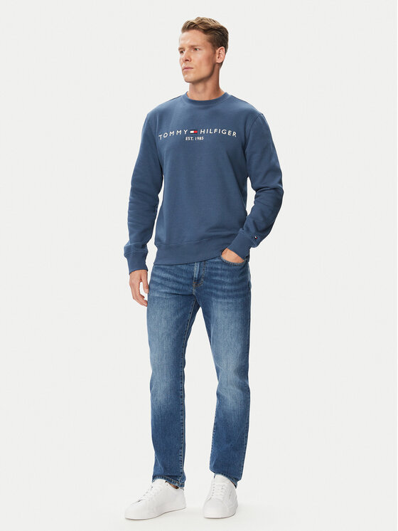 Tommy Hilfiger Tommy Hilfiger Felpa Logo MW0MW11596 Blu Regular Fit