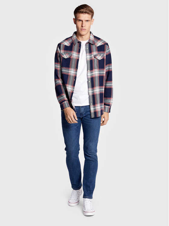 Wrangler Wrangler Jeansy Larston 812 W18S8423M 112321661 Niebieski Slim Fit
