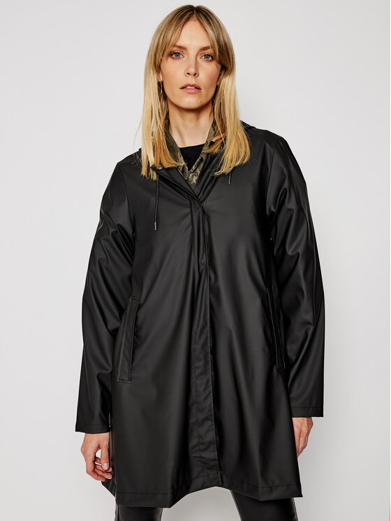 Rains Dežna jakna A-Line 1834 Črna Regular Fit