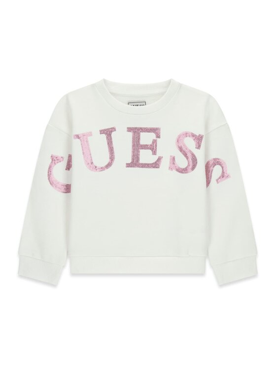 Guess Kids Guess Kids Sweter 185353 Biały Classic Fit