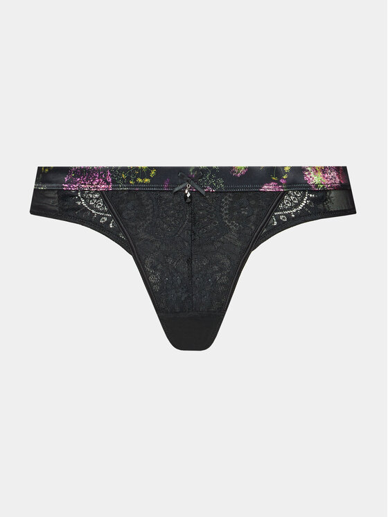Hunkemöller Hunkemöller Stringi Amelie String R 203519 Czarny